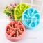 New healthy design preventing chocking slow eating gluttony obesity pet bowl dog feeders 2016 hot sale