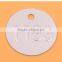 Small round Lettering embossed aluminium tags