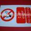 customized warning plate no smoking sign board