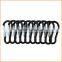 Fashion High Quality zinc coated carabiner with safety nut and screw