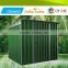 Water resistance garden shed 2015 bset selling for storing tools with colour coated steel sheet cover