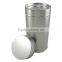 C258B round tin box with inner lid