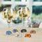 Custom BPA free silicone funny wine glass markers party glasses identifiers