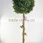 SJ041115 Boxwood fake topiary shaped Strawberry tree