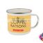 customized enamel mug CAMPING TEA COFFEE MUG CUP