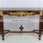 Art Deco Brown And Gold Console Table