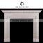 European Style Chinese White Marble Fireplace Mantel