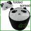 2017 Newest wholesale cartoon thickened Inner panda inflatable ottoman with pumb