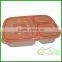 2017 Promotional 3 compartment reusable plastic food storage container set