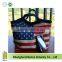 Hot sale calico cotton shopping tote bag/Fashion printed heavy duty canvas tote bags/The cotton tote shopping bags with USA flag