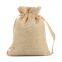 Promotional mini burlap wedding favor jute drawstring bags