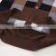 100% fine wool men's brown pattern knitwear cardigan