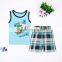 S16042A Wholesale Child Sleepwear Two Pieces 100% Cotton Kids Pajamas Clothing Sets