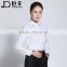2017 Juqian new design spring women clothing office wear white cotton blouse