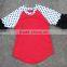 Pernickety Boutique Baby Girl Raglan Shirt Ruffle Long And the 3/4 Sleeve Wholesale 2016 Winter Shirt Children Girls Top