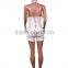 B33751A New autumn fashion wholesale lace up bandage shorts jumpsuit
