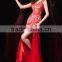 Prom Formal Evening Dress A-line V-neck Floor-length Satin Party dress P040