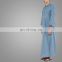 China Wholesaler Kaftan Design Steel Blue Thobe For Men Islmaic Clothing