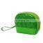 PU croco pattern round makeup bag mini cosmetic bag with zipper