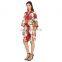 Indian 100% Cotton Designer Kimono Bathrobe Women Short Nightgown Dress