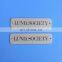 aluminum print logo handbag label name plate with two holes