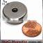 39 LB Holding Power Neodymium Cup Magnet 1" Magnetic Round Base with #10 screw