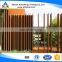 Cheap corten steel yard and garden fence posts fence panels