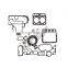 In stock Overhaul Rebuild Kit for Kubota Z600 Engine B4200 Tractor