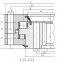Crane Bearing 133.25.630 crossed roller slewing bearing 764*496*148mm