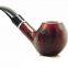 135mm Length wooden resin short tobacco pipe with small black line-dot head for smoking
