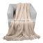 Hot Sale High Quality Solid Color Wholesale Wool Chunky Cotton Crochet Knit Throw Blanket For Winter