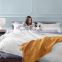 2020 Warehouse Sale King Size White Plain Color Winter Luxury Bedding Duvet Cover Set