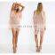 Summer Free Size knitted Tunic Tassel Holiday Dress Swimwear V-neck Swimsuit Beach Solid Color Cover Up UK