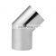 Best price different size stainless steel handrail pipe elbow