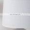 Factory manufacture living room ceramic table lamp embossed design white desk lamp for bedside decor