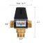 3 Way DN20 Mixing Valve Male Thread Brass Thermostatic For Solar Water Heater