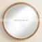Vintage Decorative Wooded Wall Mounted Bathroom Wood Frame Round Mirrors decor wall
