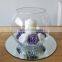 Unique stylish suitable for all occasions decorative mirror candle plate
