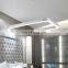 Modern decoration led white Rectangular acrylic chandeliers