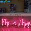 High Quality Custom Soft Led Neon  wholesale Led flexi Neon Sign  Mr&Mrs