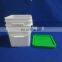 round plastic container with lid----all of size 8L chemical use plastic bucket for pigments agricultural chemicals printing ink