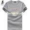 High quality custom apparel manufacturers round collar customized design t- shirt