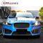 High quality XFR-S style bodykit for jag XFR-S front bumper with grille  rear bumper side skirts and muffler tips
