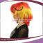 Hot Selling Spain Flag Cheap Afro Football Fan Wig