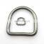 Stainless steel Welded D ring/D buckle for Endless industrial and marine rigging aplication