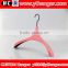 YY0442 pink rubber coated hanger for women clothes rubber paint plastic hanger