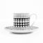 Hot Sale Geometric Rhombus Ceramic Coffee Mug Tea Dinner Plate Porcelain  Ceramic Cup For Top-table Ware