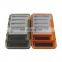 Fast delivery Portable  super slim plastic fly fishing box with  magnet   waterproof tackle fihsing hook  box