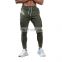 Wholesale customized 80% cotton fitness exercise running jogging multi-pocket men's sports pants