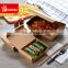 Cut resistant compostable take out food paper boxes